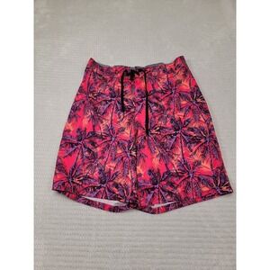 Hreski Swim Trunks Mens 36 Lined Palm Print Swim Surf Beach